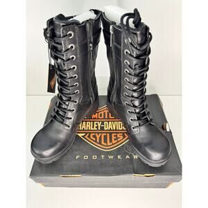 NEW w/box HARLEY DAVIDSON Eda Leather Motorcycle Casual Boot